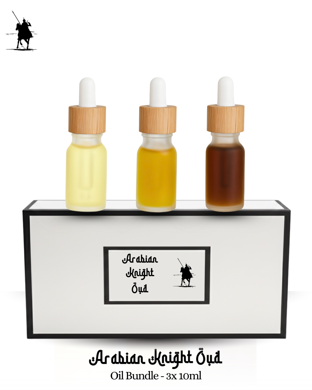 Bundle of 3 x 10ml premium Arabian perfume oils for £40 – save £14. Alcohol-free, natural, long-lasting fragrances. Ideal for gifting or personal use.