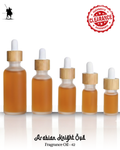 Fragrance Oil 42 – Inspired by Ameer Al Oud. Alcohol-free, natural Arabian perfume oil with woody, oud, vanilla, sweet, and powdery notes. 5ml • 10ml • 15ml • 20ml • 30ml