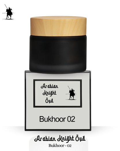 Discover Bukhoor 02 – authentic Arabian/Khaleeji wood chip incense delivering a rich earthy oud and musky aroma. Long-lasting, traditional and perfect for homes, salons, spas and spiritual spaces. 50g.