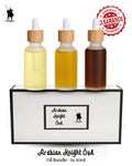 Clearance bundle of 3 x 20ml premium Arabian perfume oils for £60 – save £9. Alcohol-free, natural, long-lasting fragrances. Ideal for gifting or personal use.